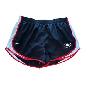 Nike Georgia Bulldogs UGA Women's Team Athletic Shorts XL  Red Black Jog